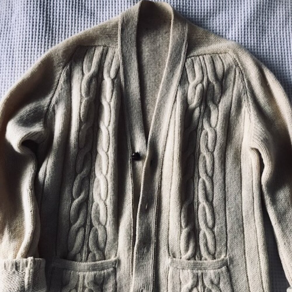 Vintage 1970s Norma della Legge Cardigan - Made in England